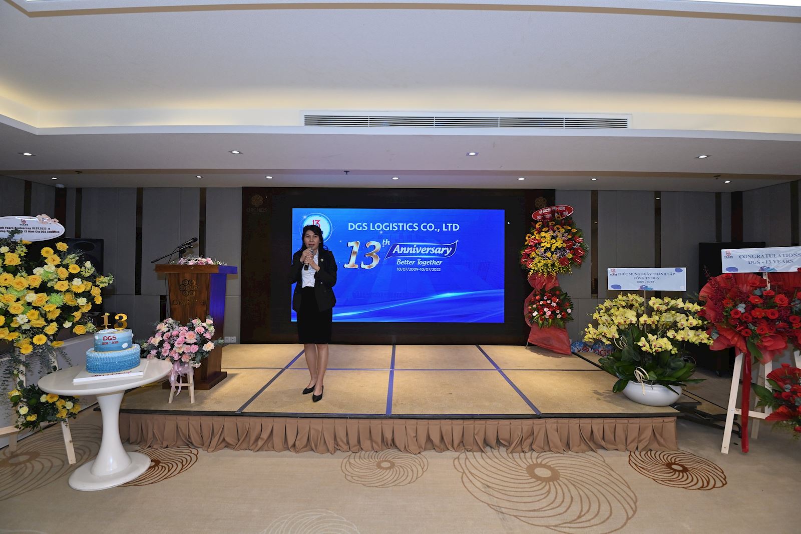 Bà Trần Thị Tú Trâm – Tổng giám đốc DGS phát biểu khai mạc chương trình